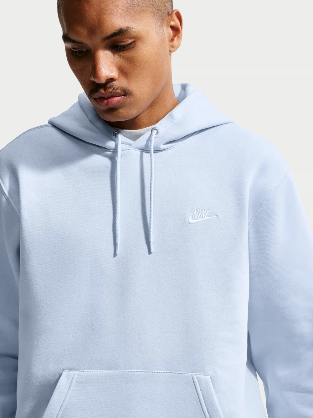 Nike Club Men’s Pullover Fleece Hoodie Hydrogen Blue - S